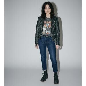 DU/ER Skinny Jeans Womens 25 Cigarette Stretch Indie Sleaze Organic Slim Dark